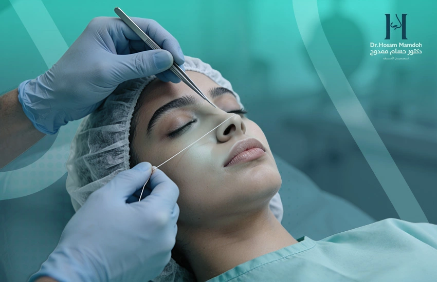 تصغير الأنف بالخيوط | شد ورفع الأنف دونَ جراحة