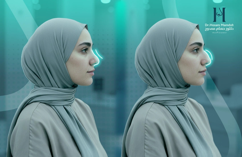 مراحل تغيّر الشكل قبل وبعد عملية تجميل الأنف